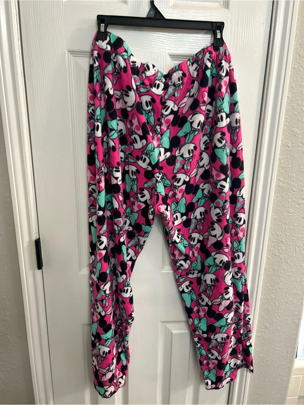 Disney Minnie Mouse Womens Pink Lounge Pants Straight Stretch Pure Polyester  2X - Picture 3 of 6